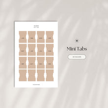 Load image into Gallery viewer, Monthly Tab Stickers | Planner Tabs for A6, A5, Hobonichi, Stalogy, Sterling Ink &amp; More
