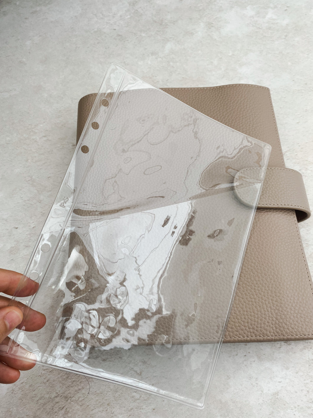 A5 Clear Card Holder | Single Pocket Jelly Planner Insert | PVC Pocket for Stickers & Journaling Cards - ORIGINAL FORMAT